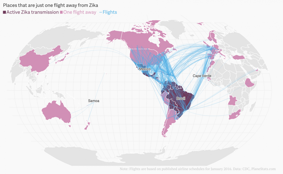 The Spread Of Zika Virus A Roundup Of Visualizations Storybench