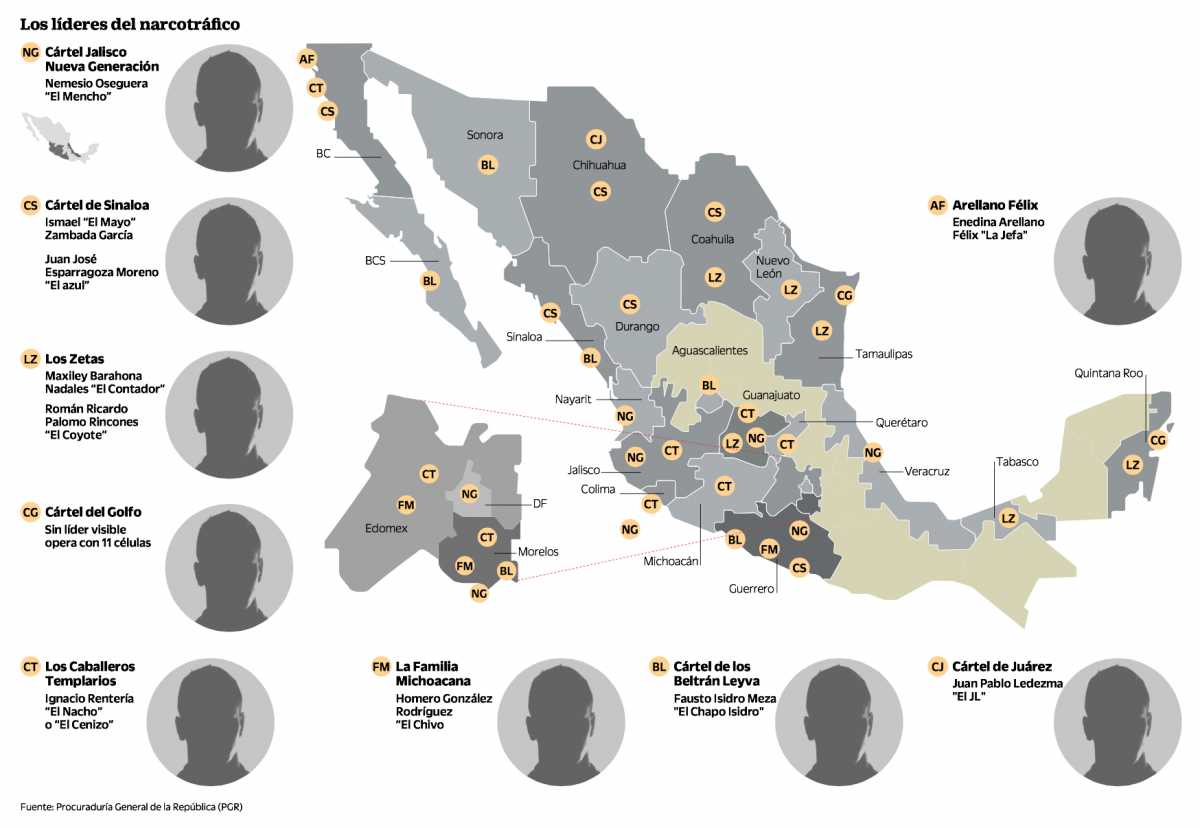 Visualizing Mexico’s drug cartels A roundup of maps Storybench